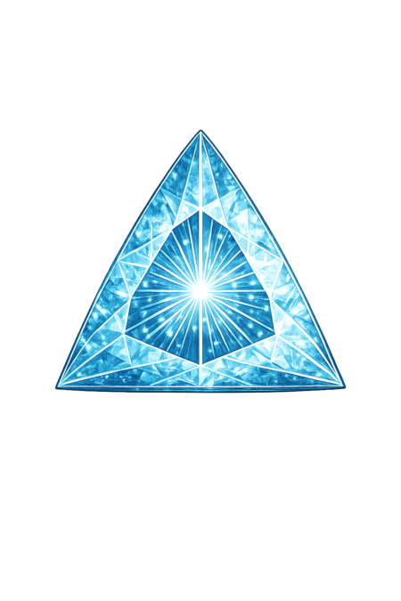 Lab Created Aquamarine #107, Triangle
