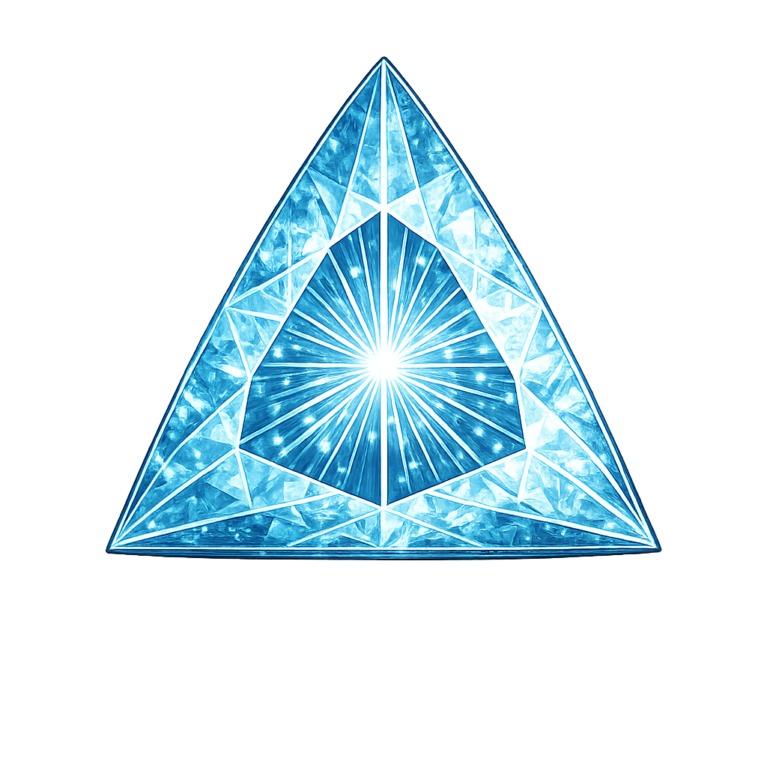 Lab Created Aquamarine #107, Triangle