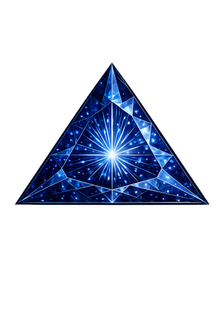 Lab Created Blue Sapphire #35, Triangle
