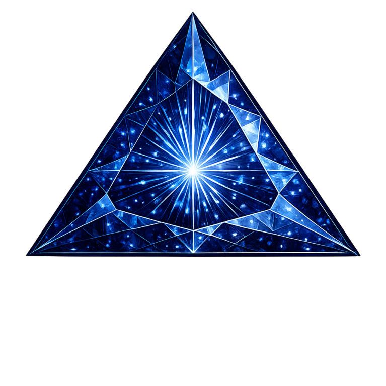 Lab Created Blue Sapphire #35, Triangle