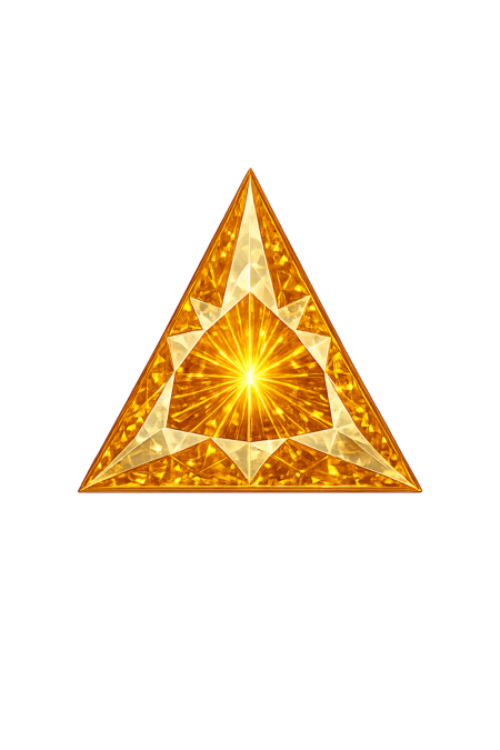 Lab Created Yellow Sapphire #22, Triangle