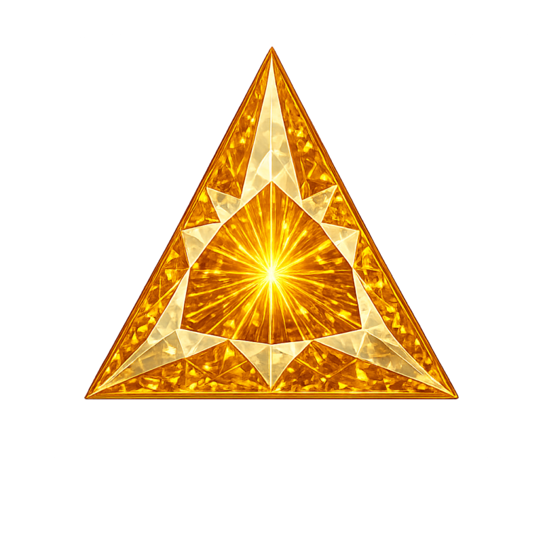 Lab Created Yellow Sapphire #22, Triangle