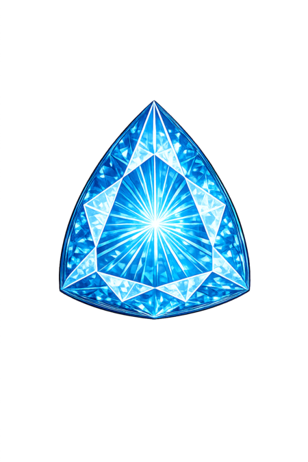 Lab Created Blue Zircon #120, Trillion