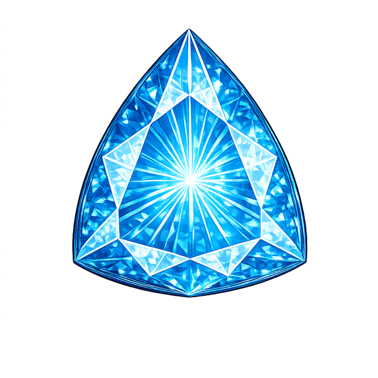 Lab Created Blue Zircon #120, Trillion