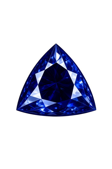 Lab Created Blue Sapphire #33, Trillion