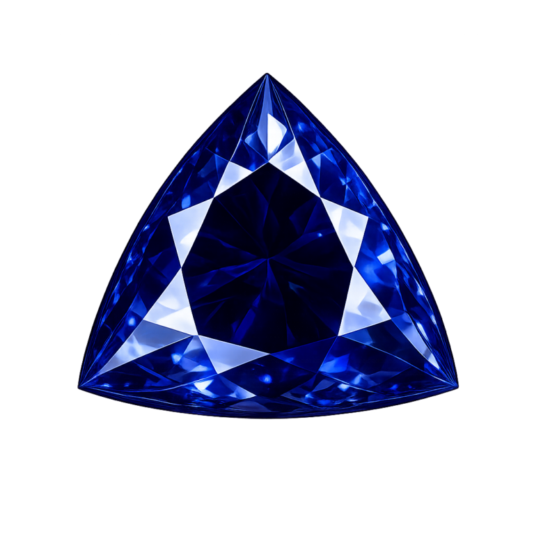 Lab Created Blue Sapphire #33, Trillion