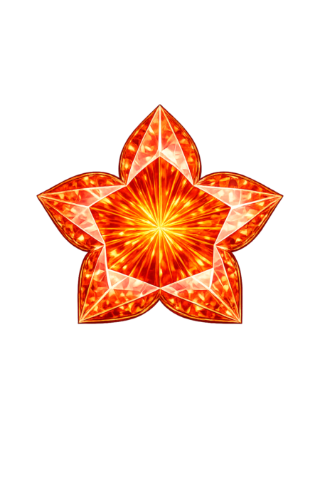 Lab Created Padparadsha #55, Flower