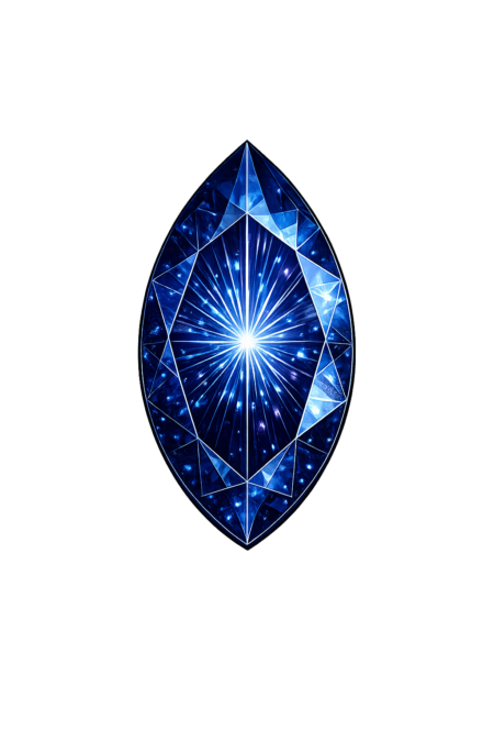 Lab Created Blue Sapphire #35, Marquise