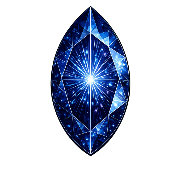 Lab Created Blue Sapphire #35, Marquise