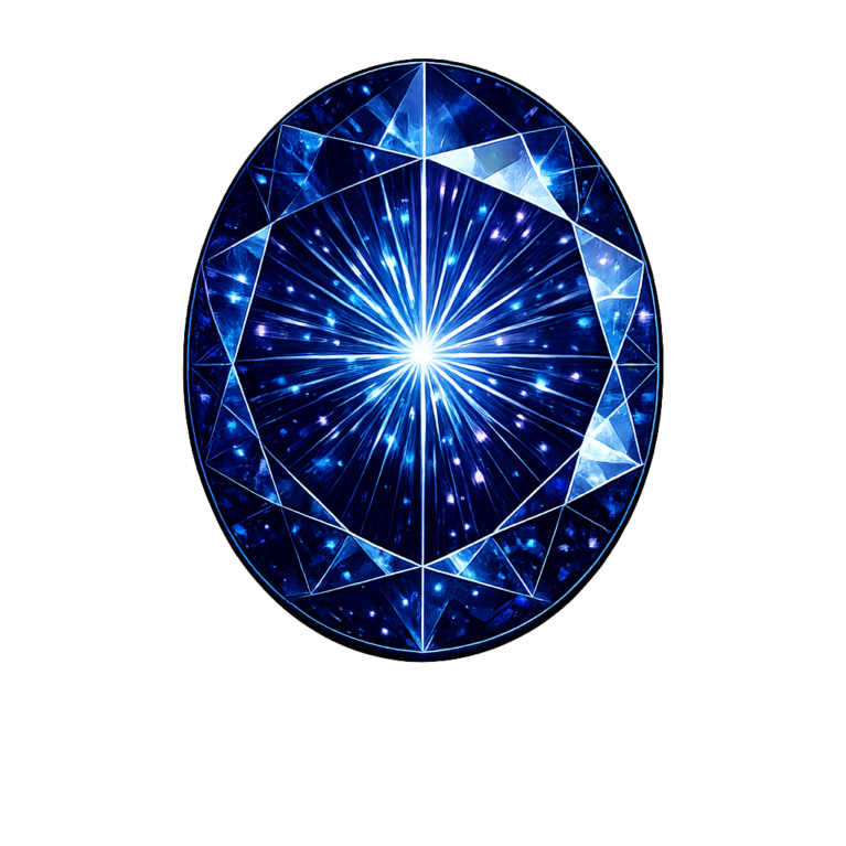 Lab Created Blue Sapphire #35, Oval