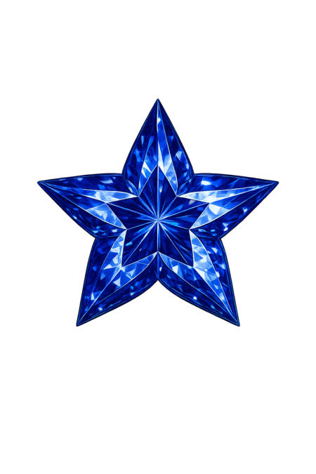 Lab Created Blue Sapphire #33, Star