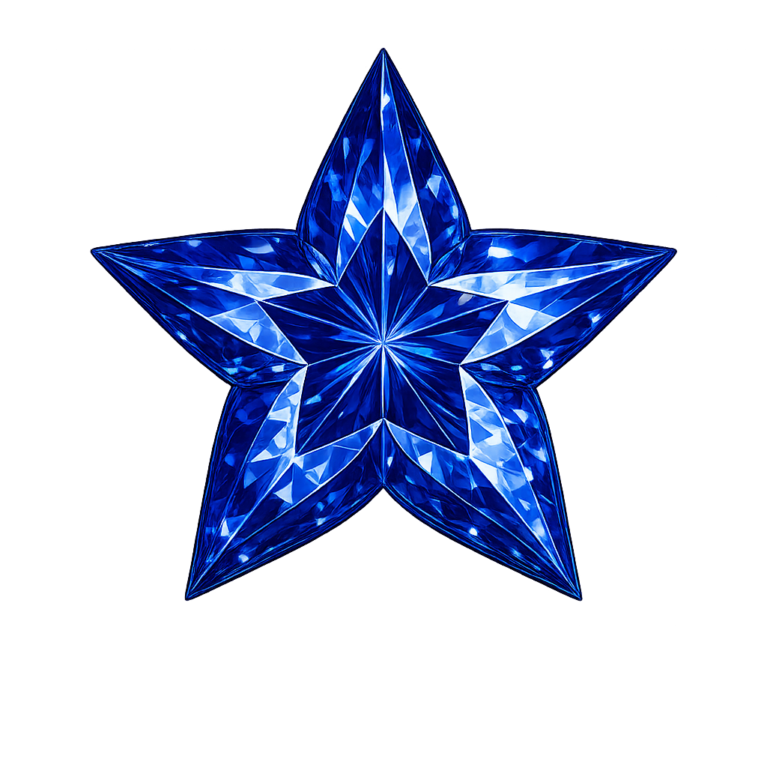 Lab Created Blue Sapphire #33, Star