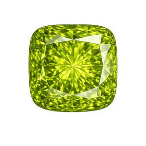 Natural Peridot, Cushion