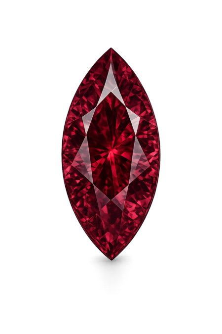 Cubic Zirconia Rhodolite AAA, Marquise