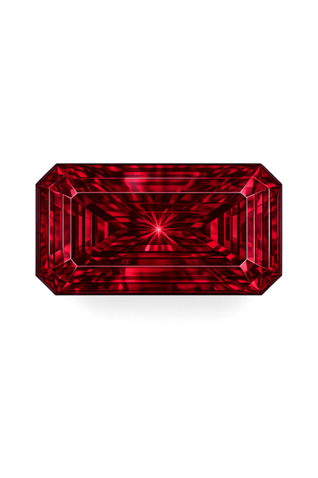 Cubic Zirconia Rhodolite AAA, Octagon