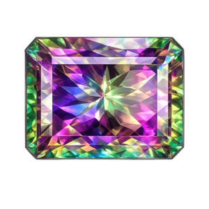 Natural Mystic Topaz, Octagon