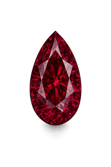 Cubic Zirconia Rhodolite AAA, Pear