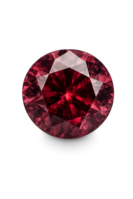 Cubic Zirconia Rhodolite AAA, Round