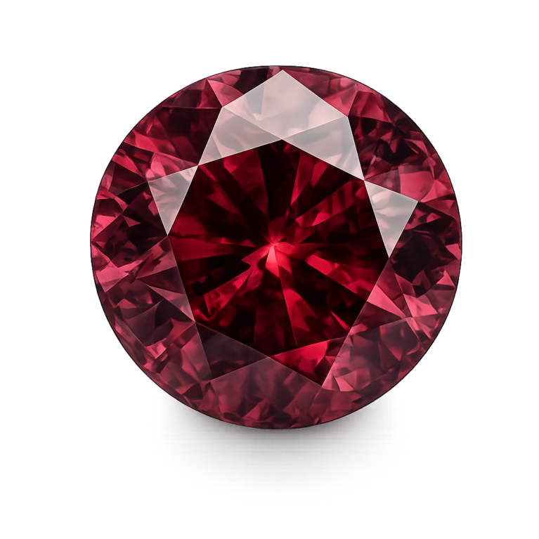 Cubic Zirconia Rhodolite AAA, Round