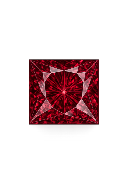 Cubic Zirconia Rhodolite AAA, Square
