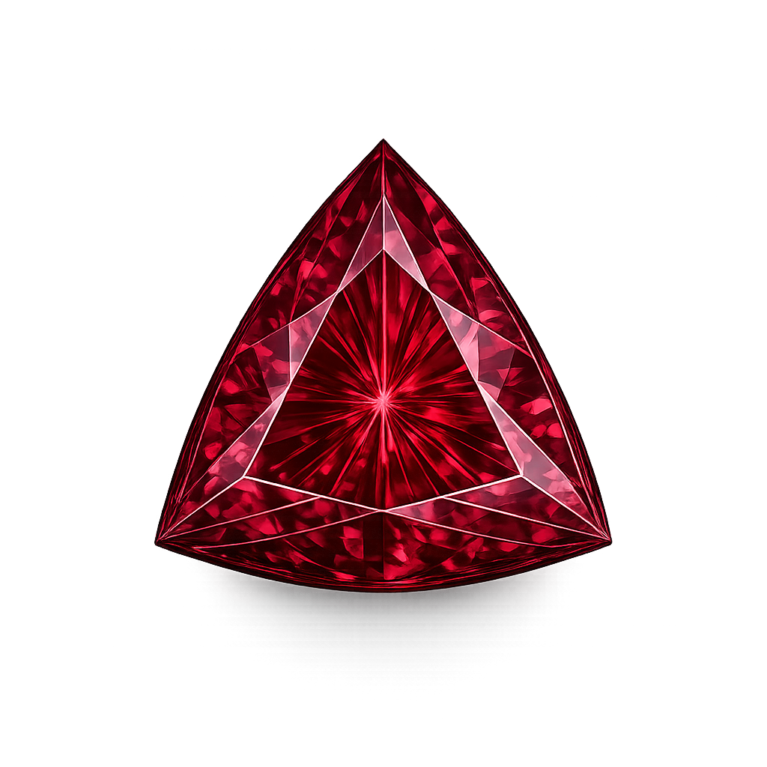 Cubic Zirconia Rhodolite AAA, Trillion
