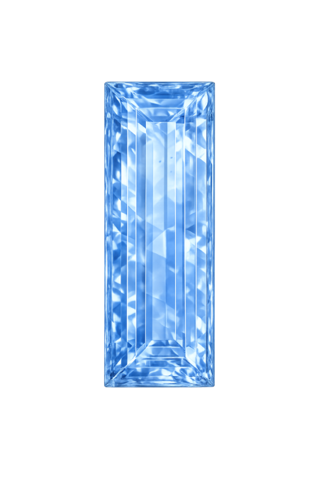 Nano Blue Sapphire Light 123, Baguette