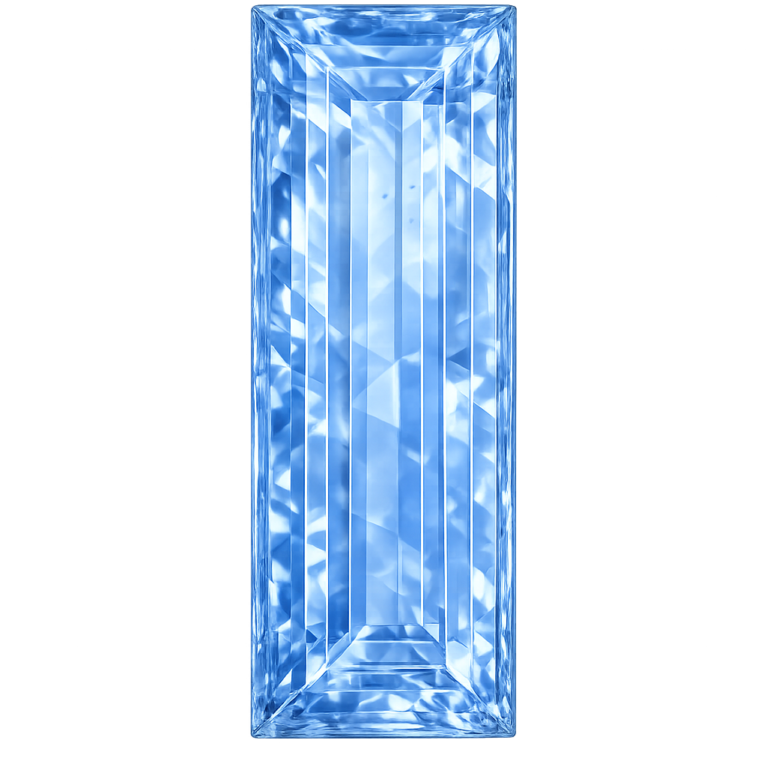 Nano Blue Sapphire Light 123, Baguette
