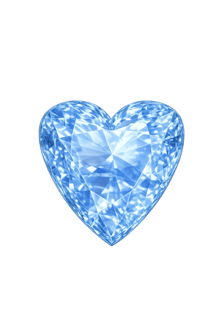 Nano Blue Sapphire Light 123, Heart