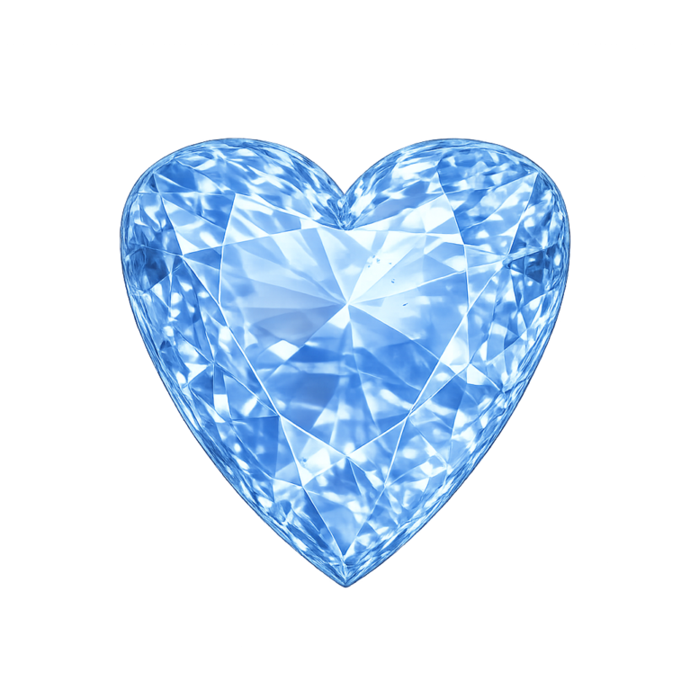 Nano Blue Sapphire Light 123, Heart