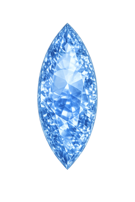 Nano Blue Sapphire Light 123, Marquise