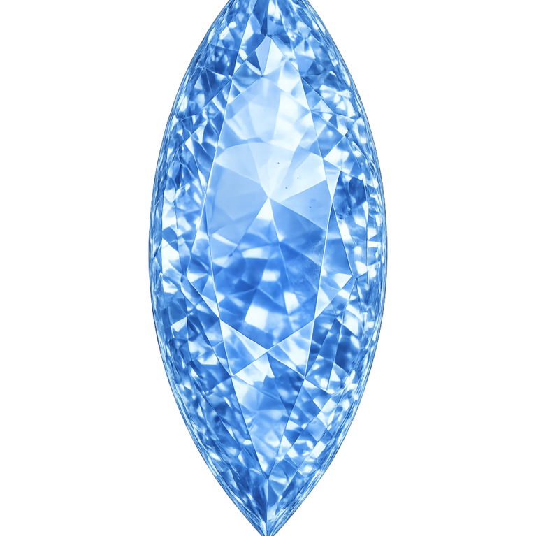 Nano Blue Sapphire Light 123, Marquise