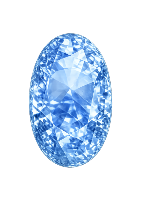 Nano Blue Sapphire Light 123, Oval