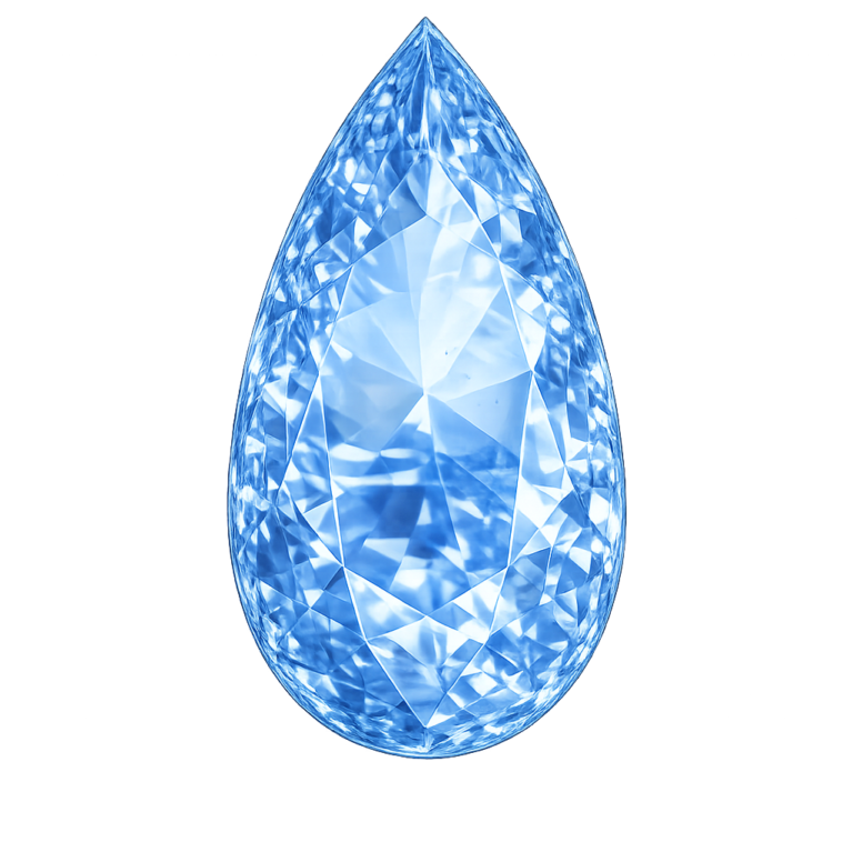 Nano Blue Sapphire Light 123, Pear