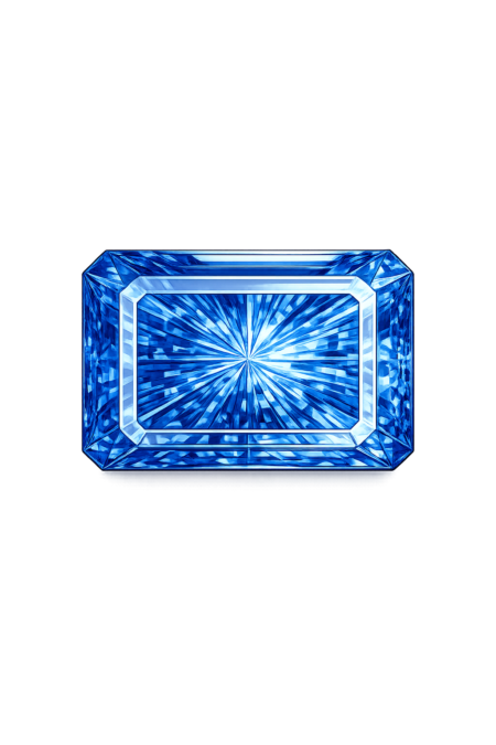 Nano Blue Sapphire Medium 124, Octagon