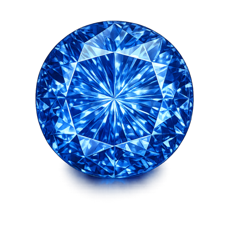 Nano Blue Sapphire Medium 124, Round