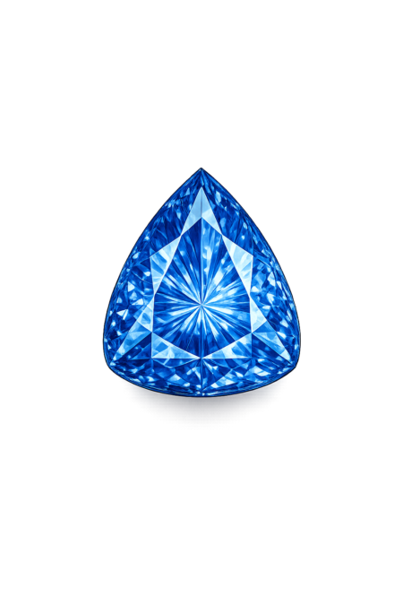 Nano Blue Sapphire Medium 124, Trillion
