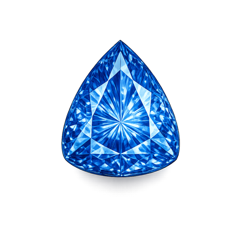 Nano Blue Sapphire Medium 124, Trillion