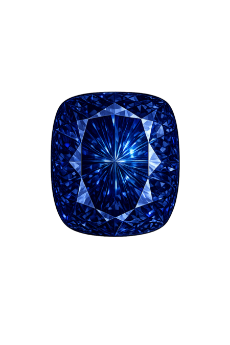Nano Blue Spinel Dark 130, Cushion