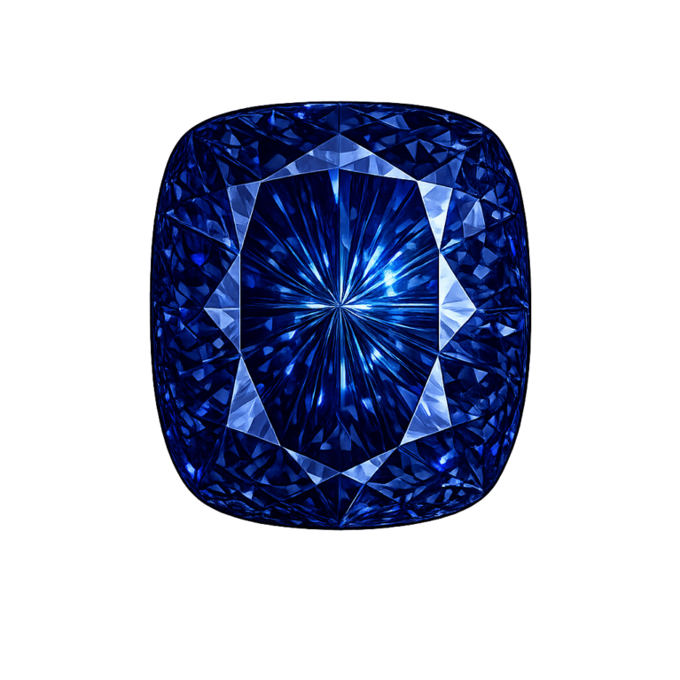 Nano Blue Spinel Dark 130, Cushion