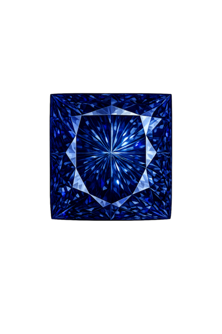 Nano Blue Spinel Dark 130, Square