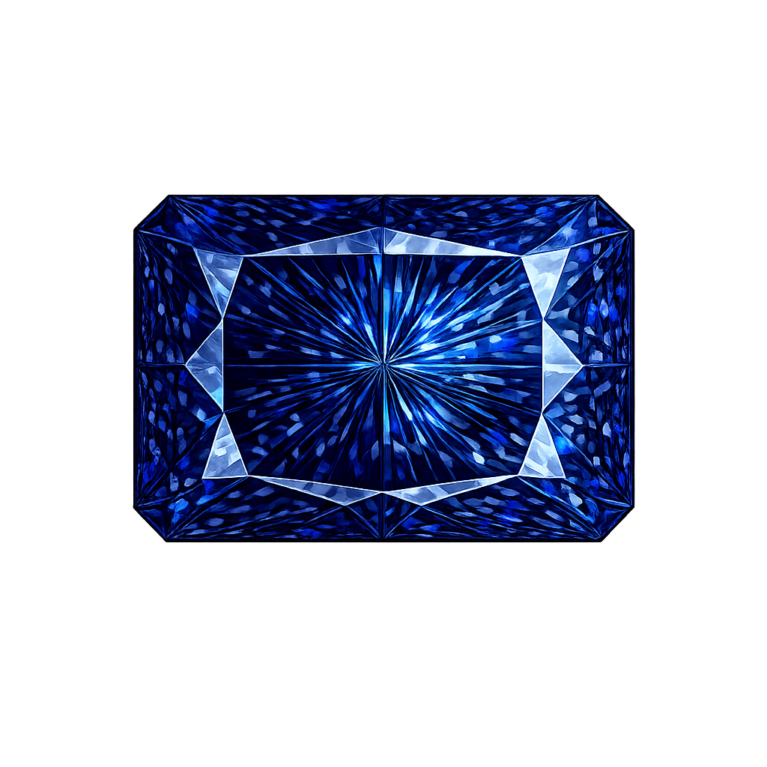 Nano Blue Spinel Dark 130, Octagon