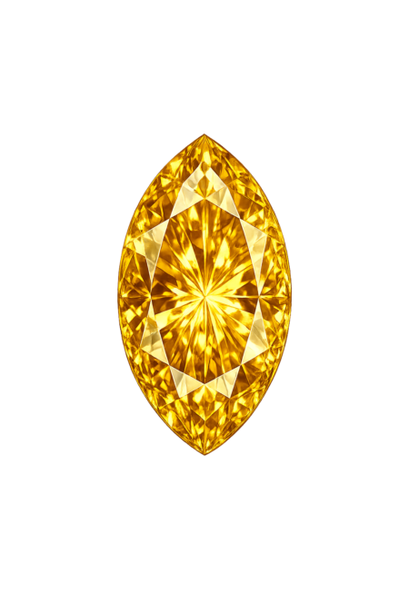 Nano Citrine Medium 172, Marquise