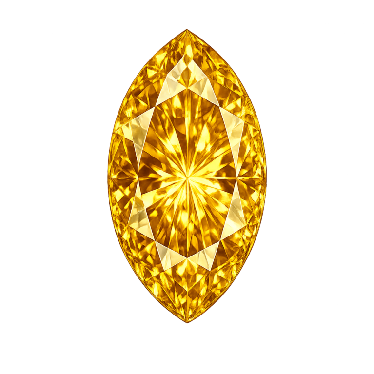Nano Citrine Medium 172, Marquise