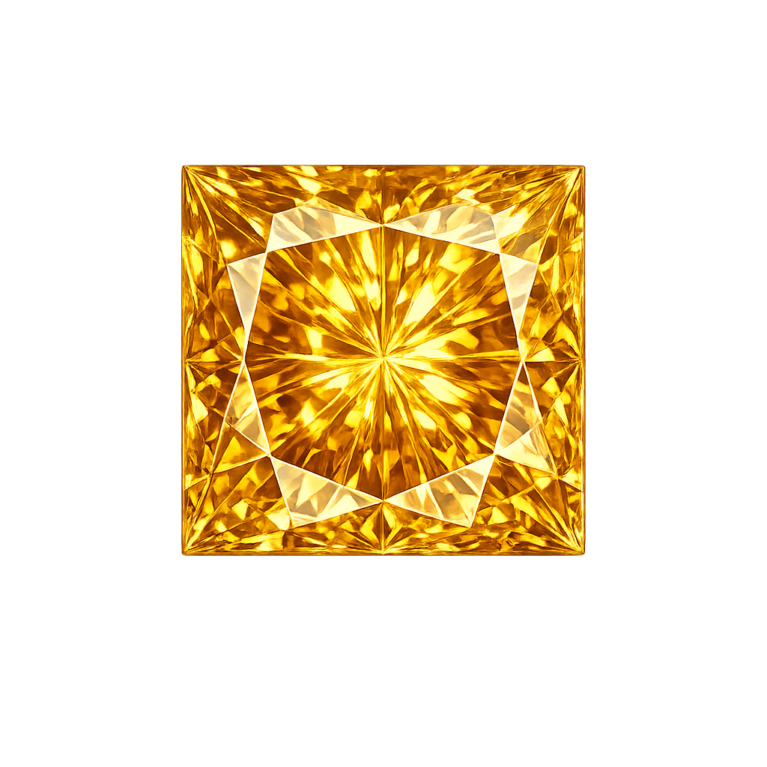 Nano Citrine Medium 172, Square