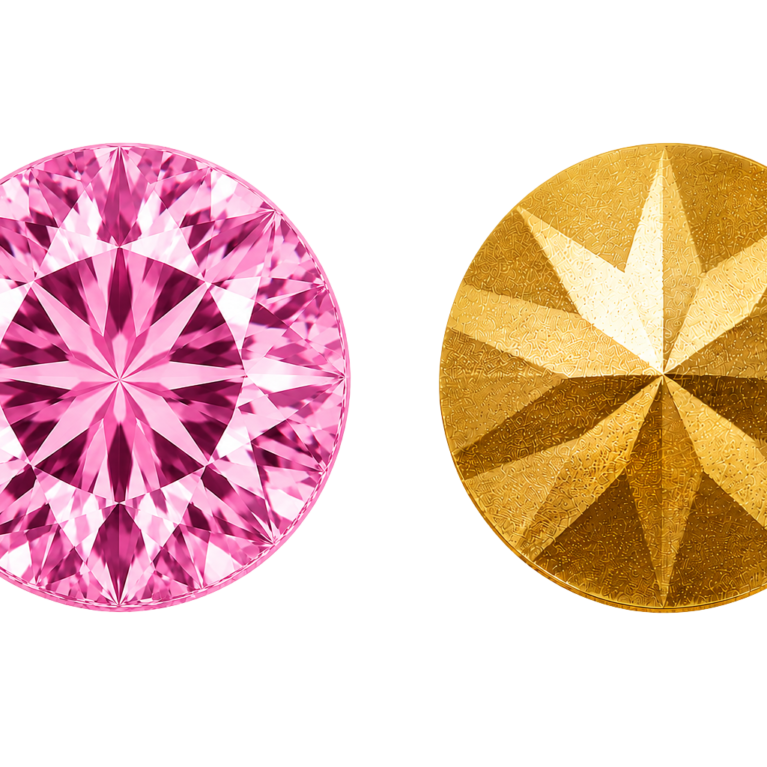 Rose Color Crystal Stones