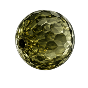 CZ Faceted Dark Olive