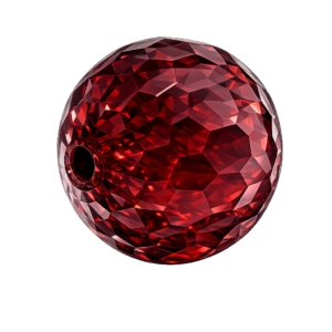 CZ Faceted Garnet