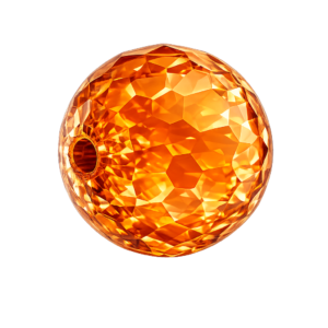 CZ Faceted Orange