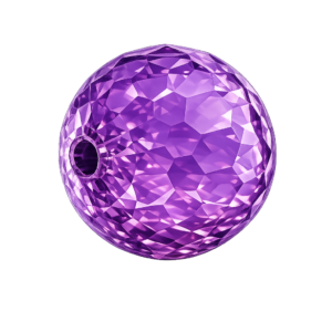 CZ Faceted Violet