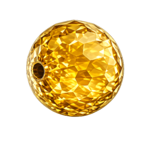 CZ Faceted Yellow